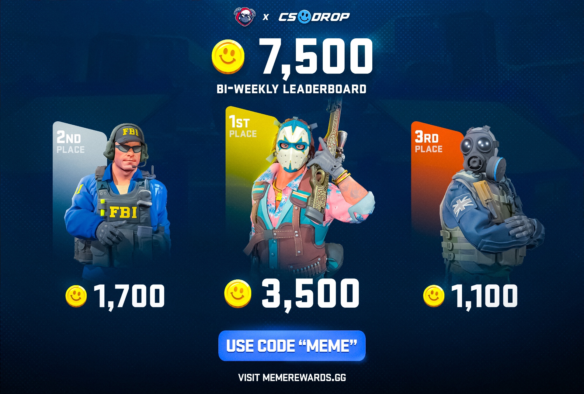 CSDROP — 7,500 Bi-Weekly Leaderboard