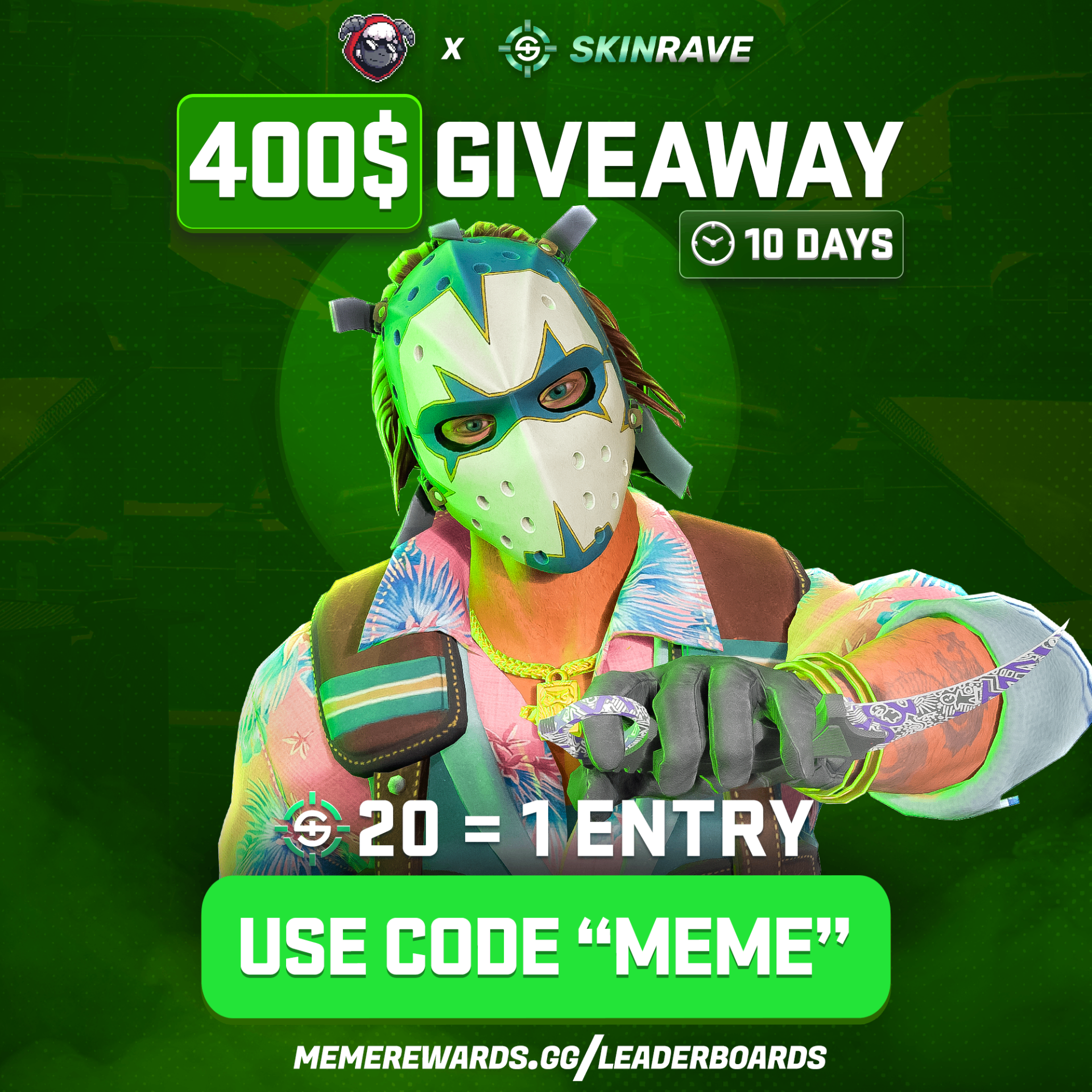 SKINRAVE — $400 Giveaway